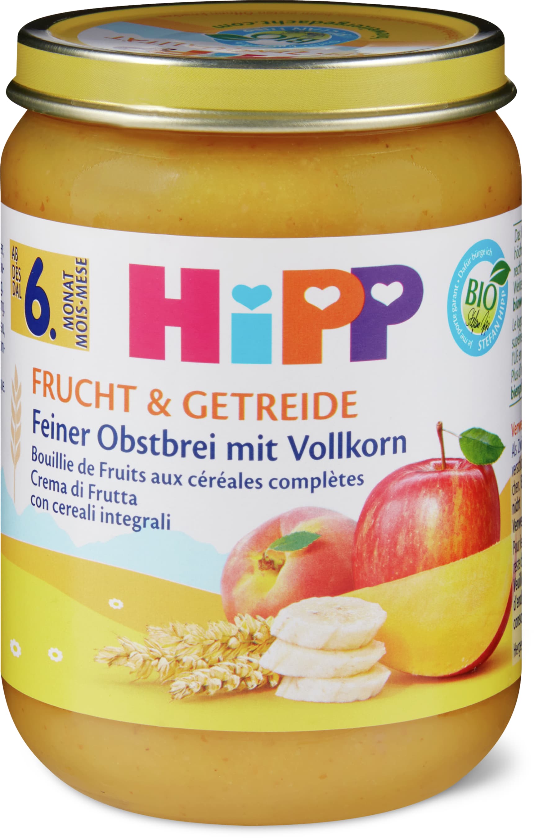 Hipp Obstbrei mit Vollkorn Brei 190g